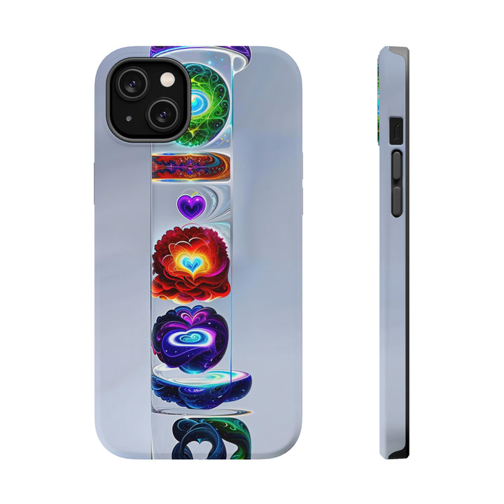 Abstract Chromatic Hearts - MagSafe Tough Case