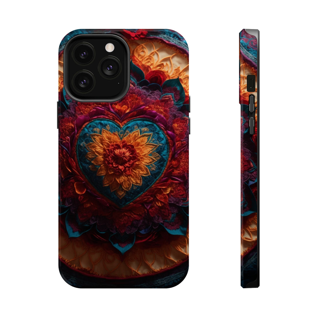 Radiant Floral Mandala - MagSafe Tough Case