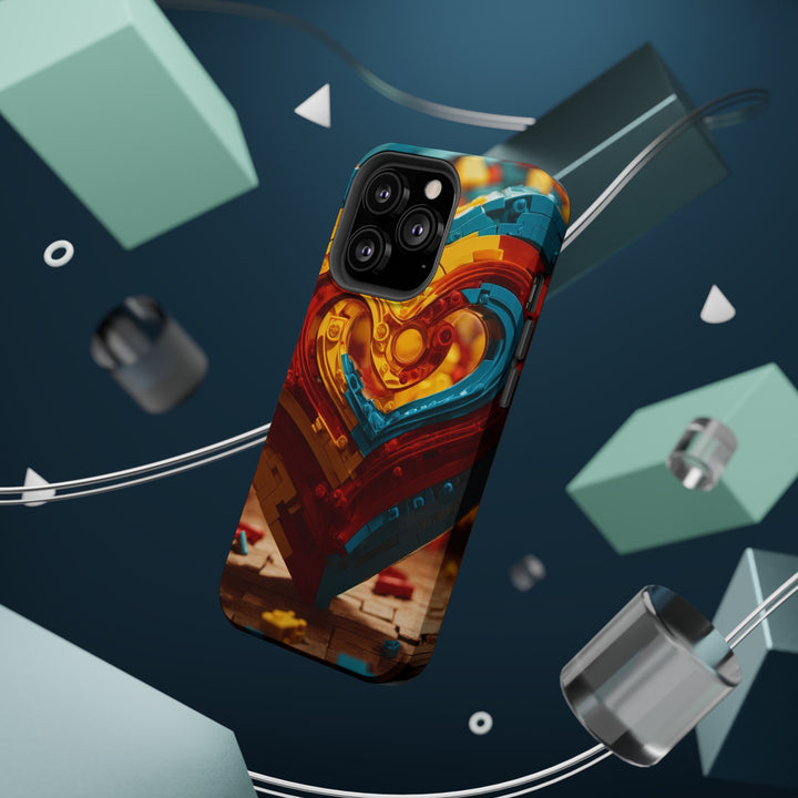Colorful Heart Construction - MagSafe Tough Case