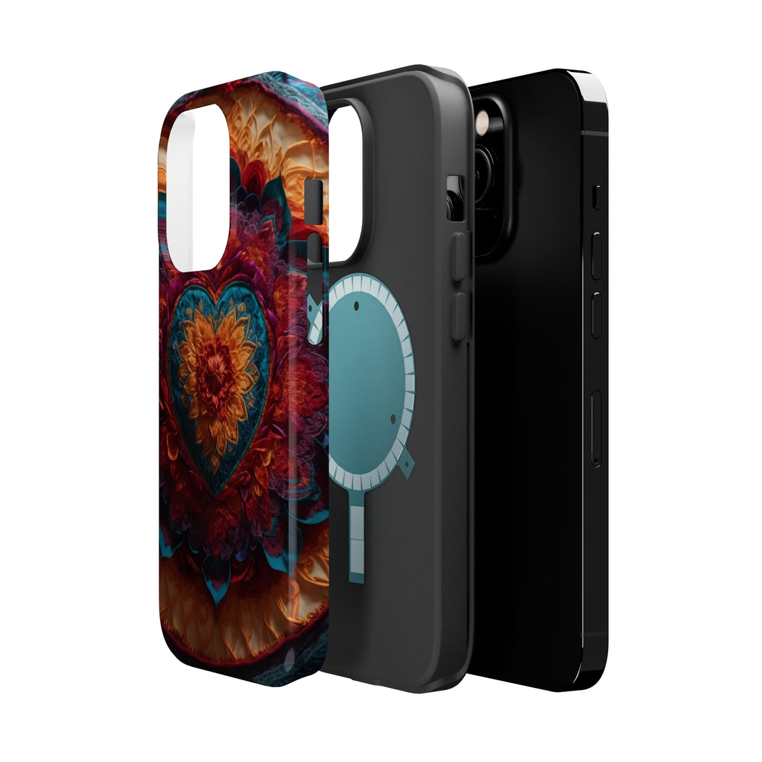 Radiant Floral Mandala - MagSafe Tough Case