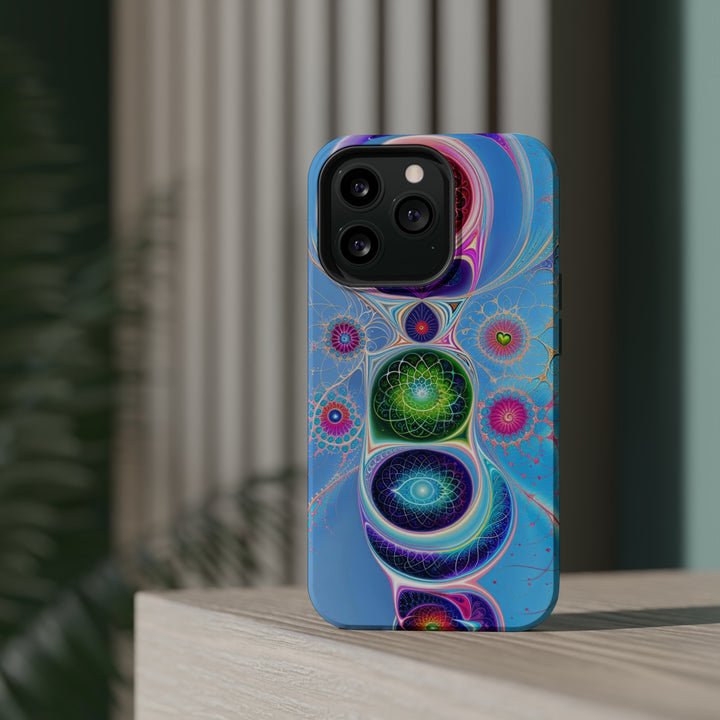 Vibrant Fractal Blossoms - MagSafe Tough Case