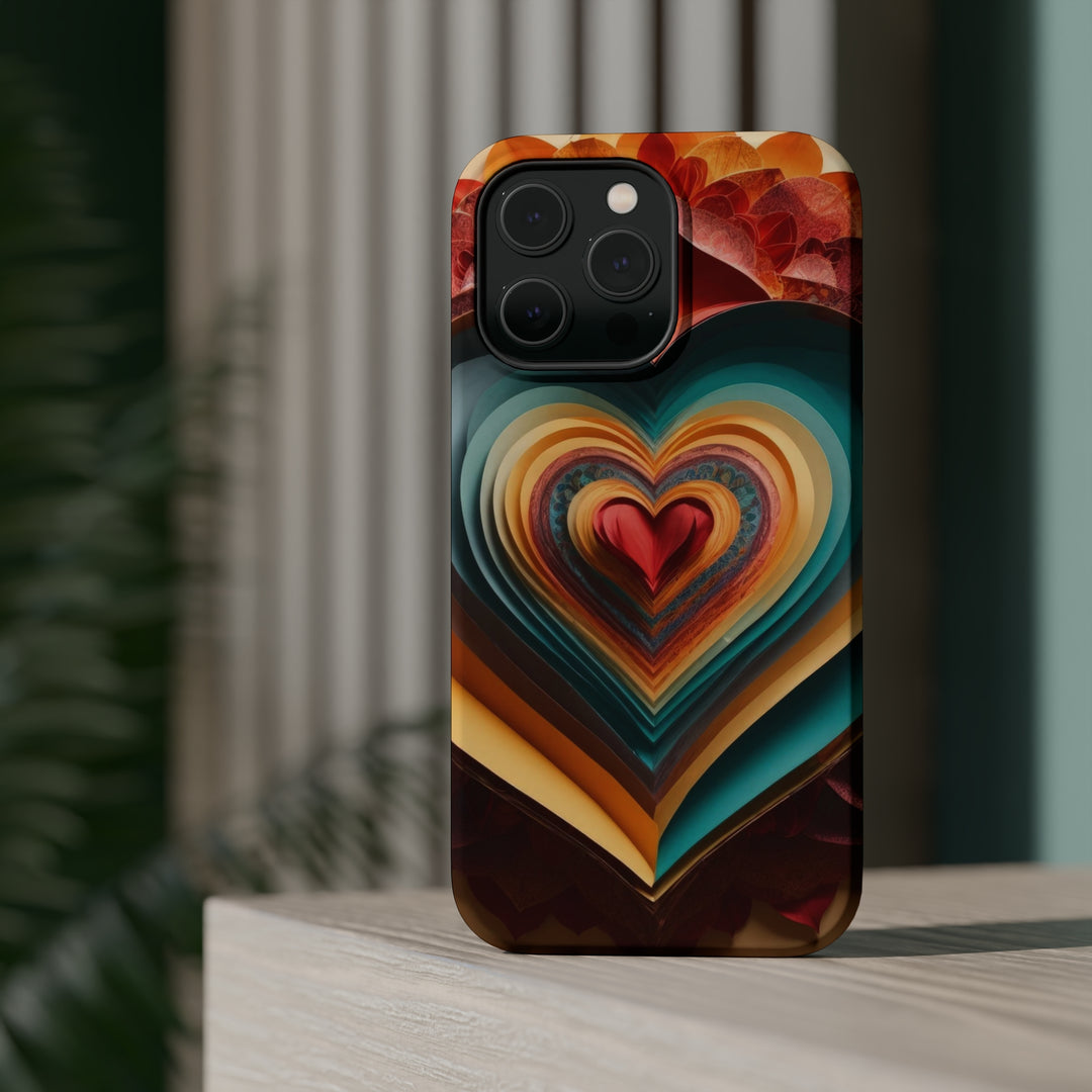 Layered Heart Blossoms - MagSafe Tough Case