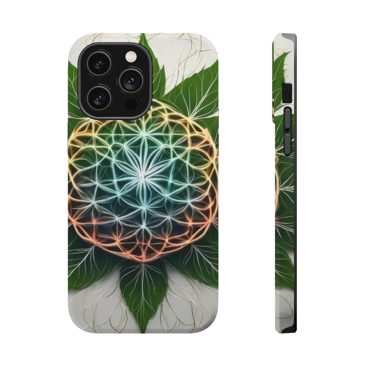 Vibrant Geometric Botanical - MagSafe Tough Case