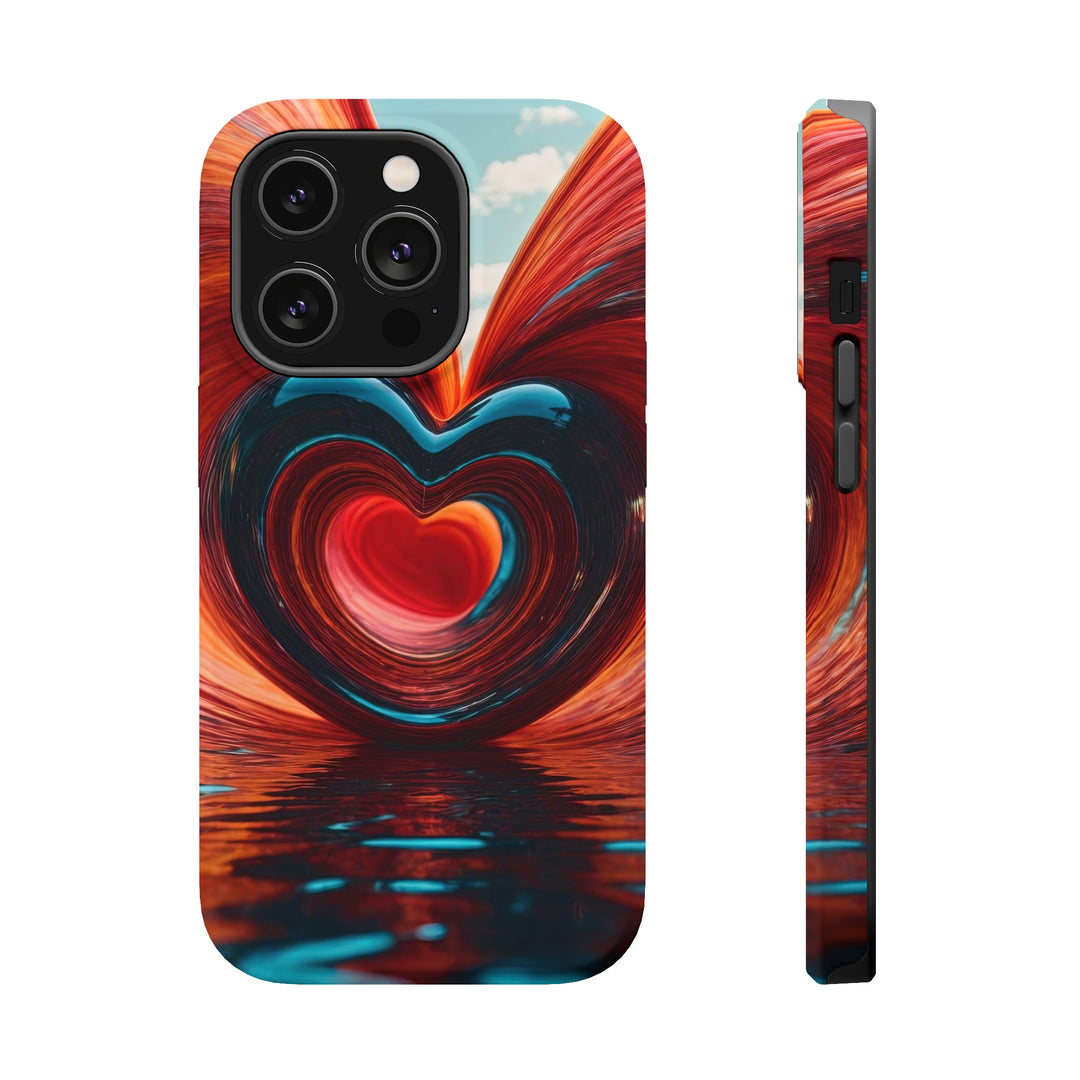 Swirling Heart Reflection - MagSafe Tough Case