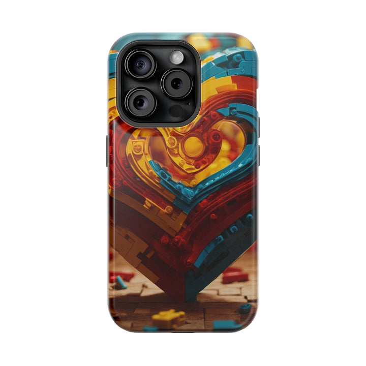 Colorful Heart Construction - MagSafe Tough Case