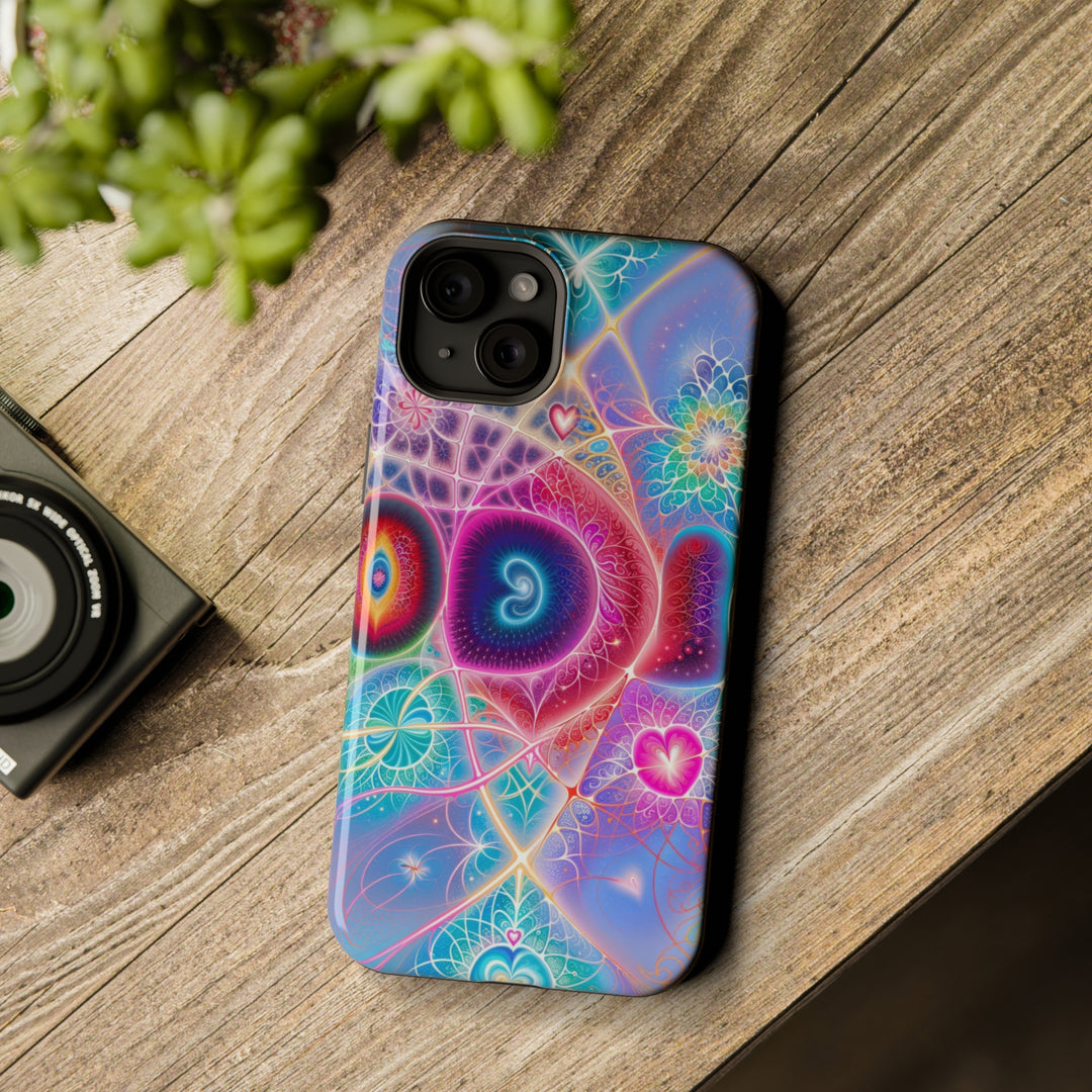 Vibrant Fractal Blossoms - MagSafe Tough Case