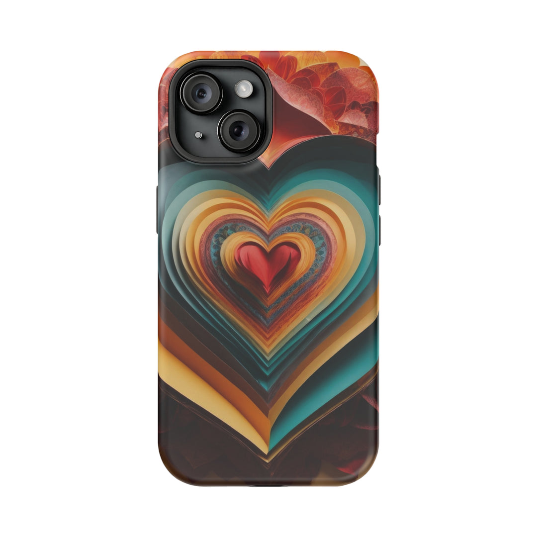 Layered Heart Blossoms - MagSafe Tough Case