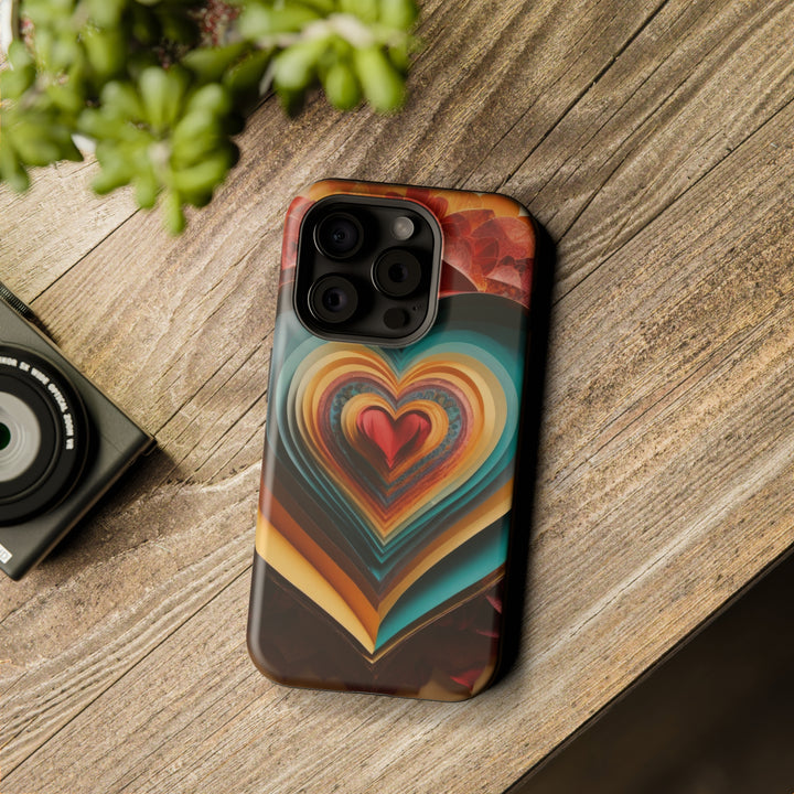 Layered Heart Blossoms - MagSafe Tough Case