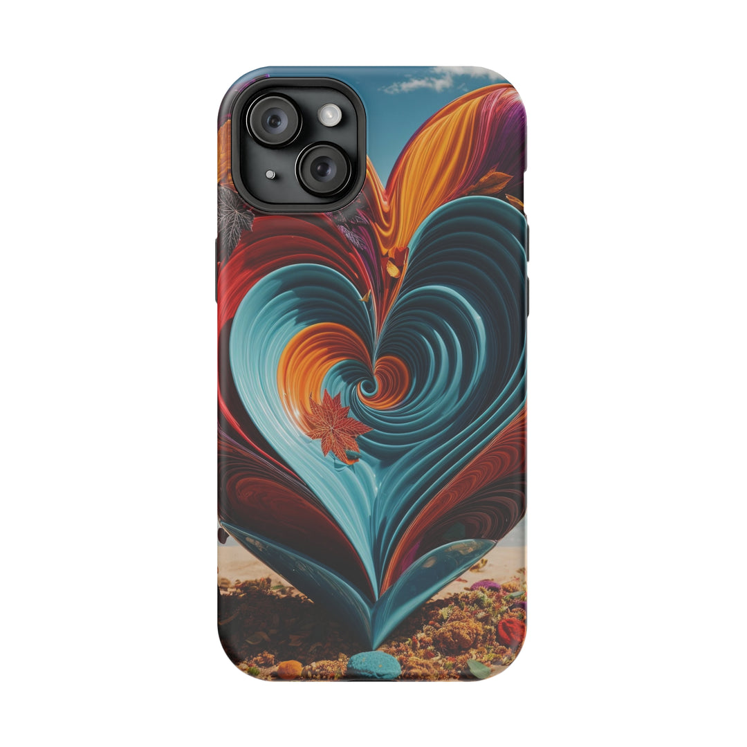 Vibrant Heart Spiral - MagSafe Tough Case