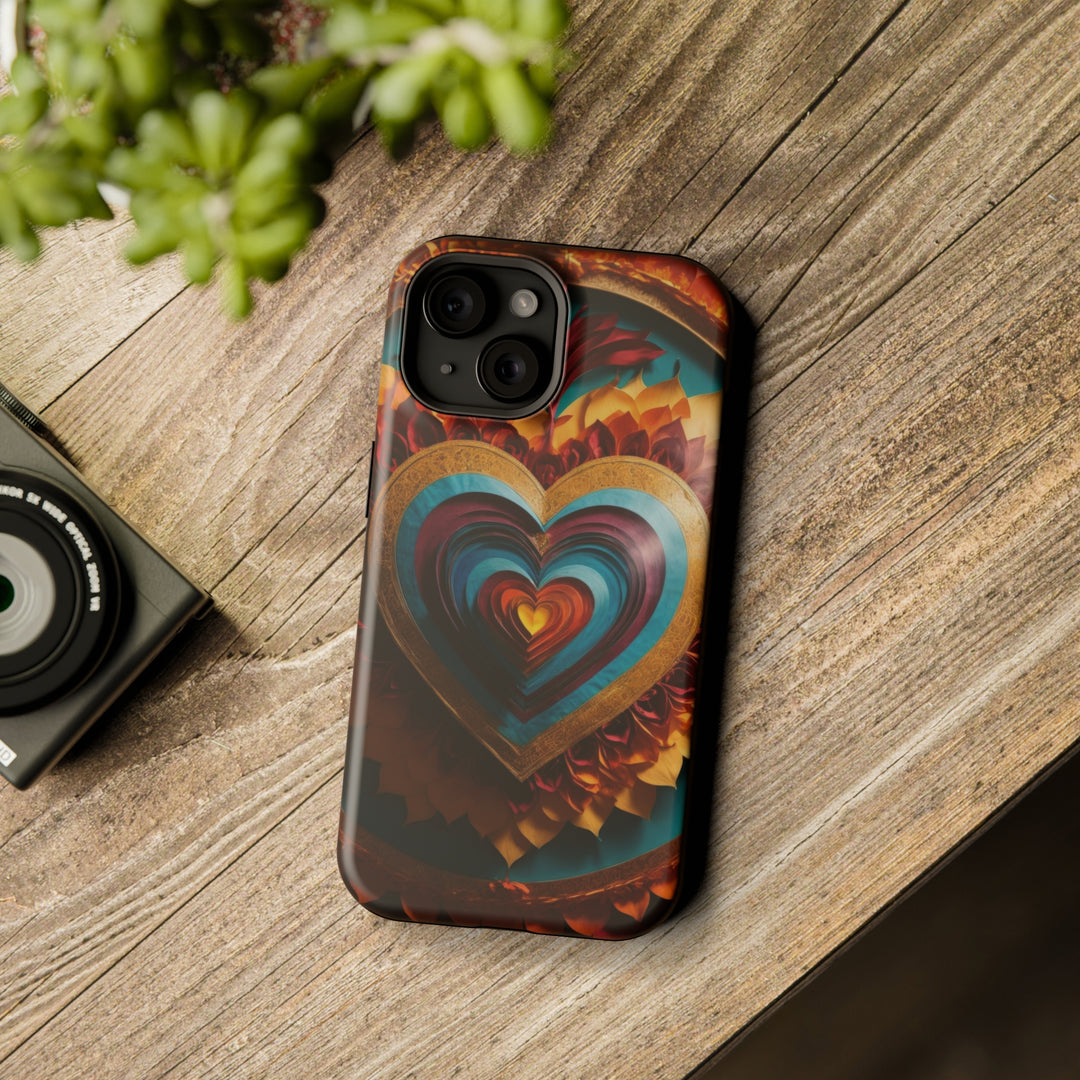 Vibrant Layered Heart - MagSafe Tough Case