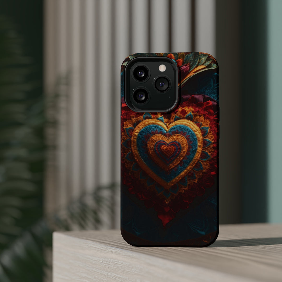 Floral Heart Tapestry - MagSafe Tough Case