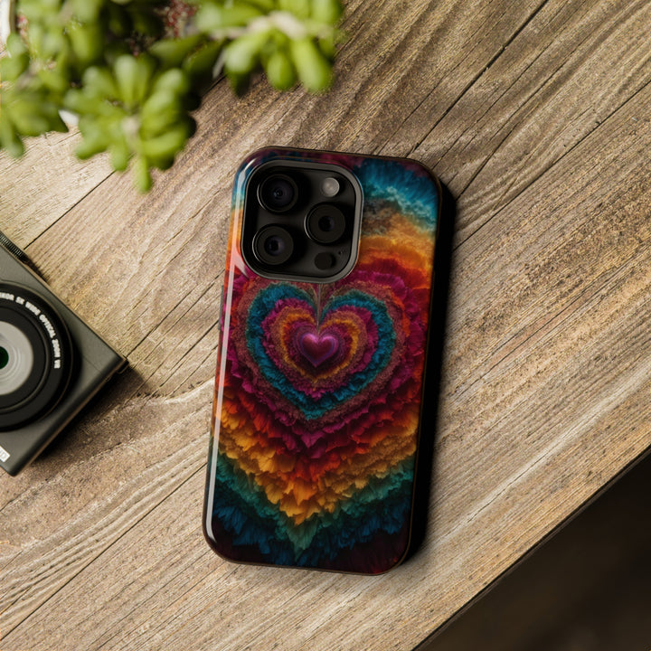 Vibrant Heart Layers - MagSafe Tough Case