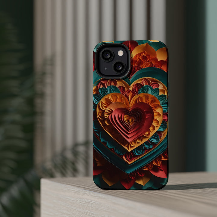 Vibrant Layered Heart - MagSafe Tough Case