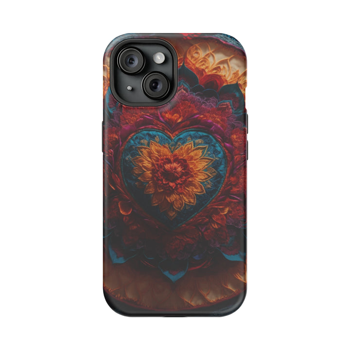 Radiant Floral Mandala - MagSafe Tough Case