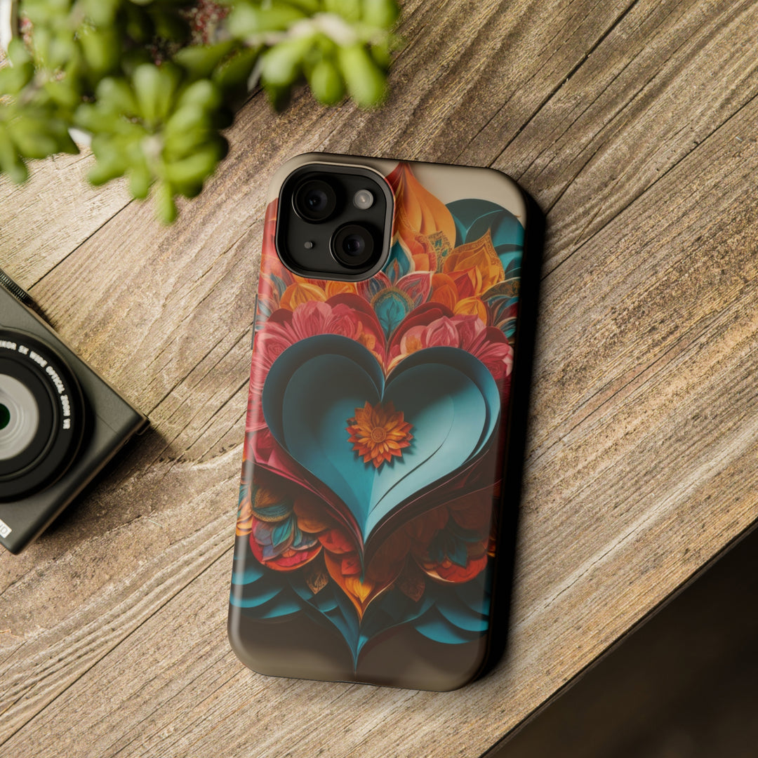 Colorful Heart Blossoms - MagSafe Tough Case