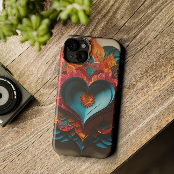 Colorful Heart Blossoms - MagSafe Tough Case