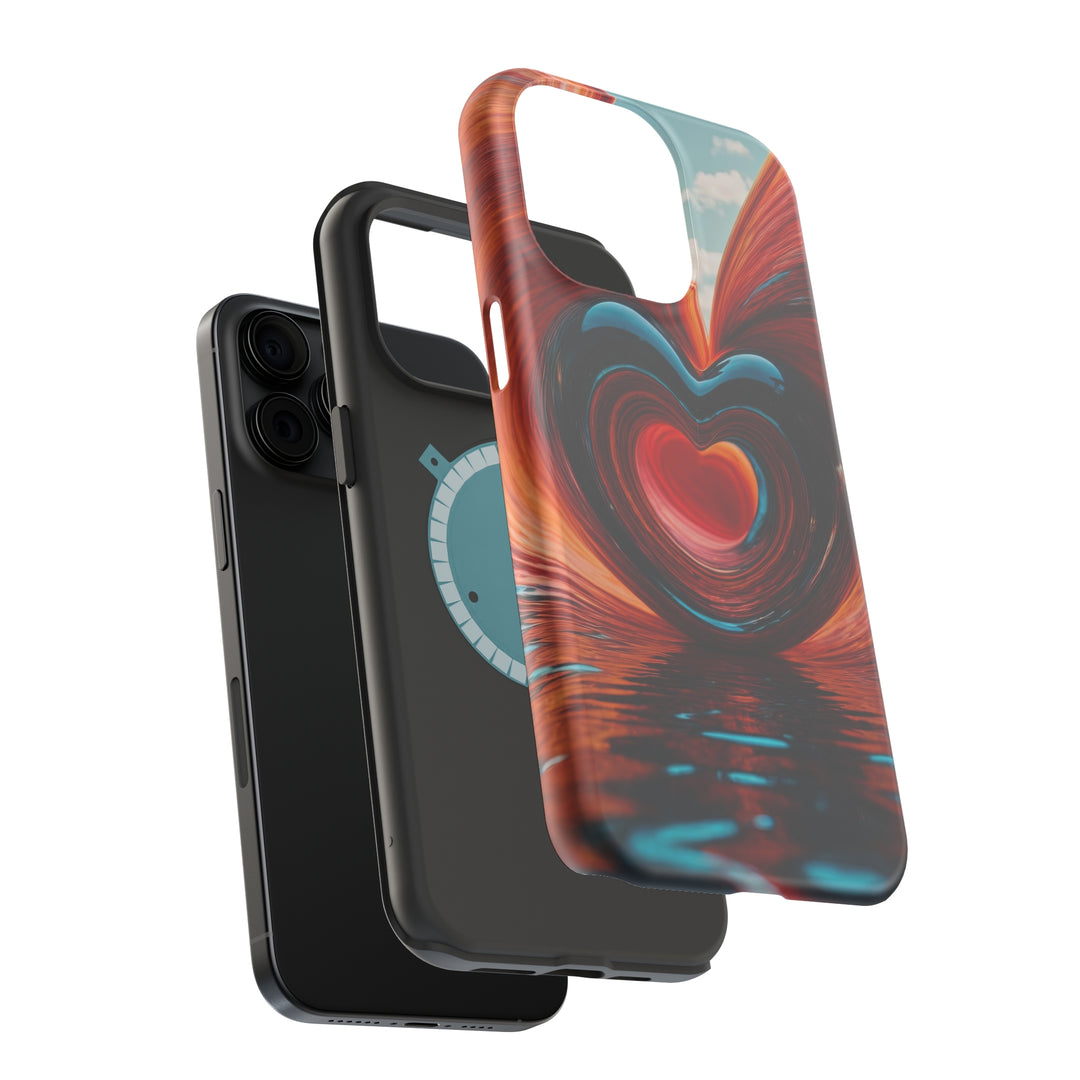 Swirling Heart Reflection - MagSafe Tough Case