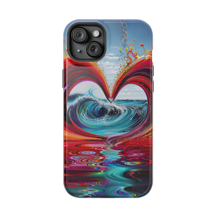 Vibrant Heart Waves - MagSafe Tough Case