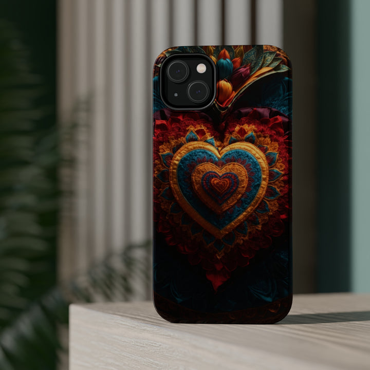 Floral Heart Tapestry - MagSafe Tough Case