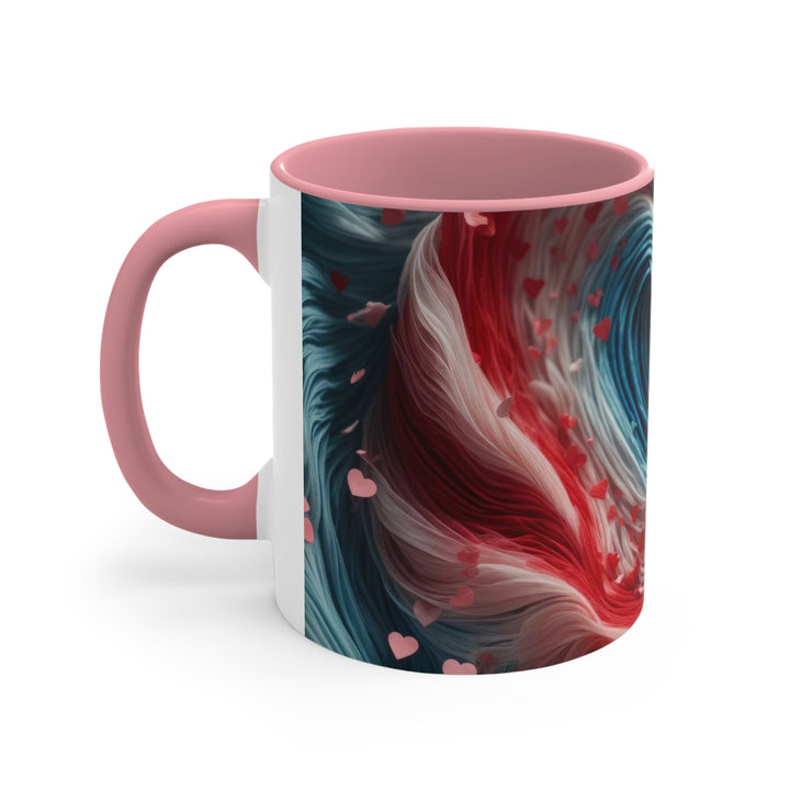 Swirling Heart Embrace - Accent Coffee Mug