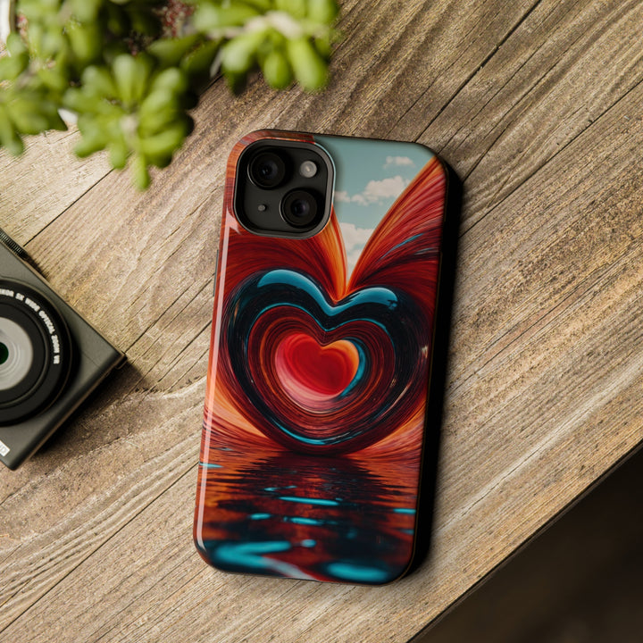 Swirling Heart Reflection - MagSafe Tough Case