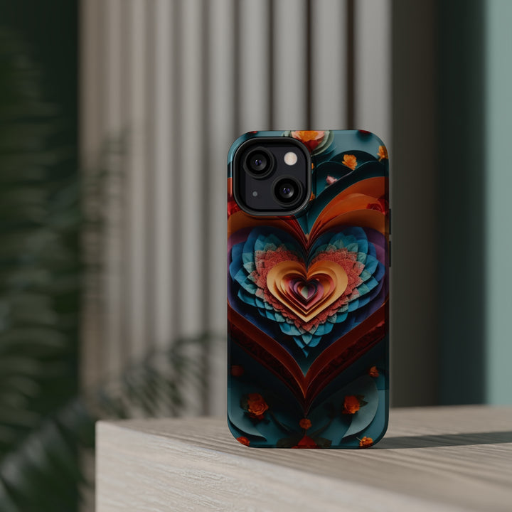 Blooming Heart Layers - MagSafe Tough Case