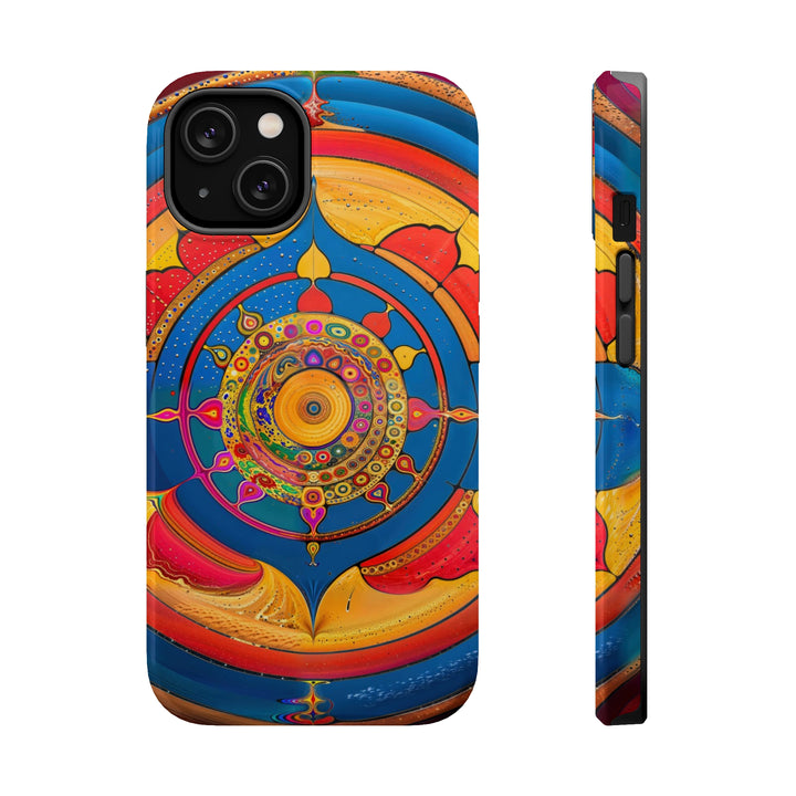 Vibrant Cosmic Spiral - MagSafe Tough Case