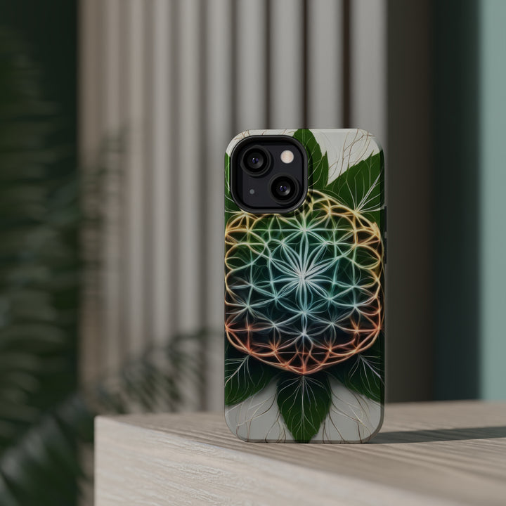 Vibrant Geometric Botanical - MagSafe Tough Case