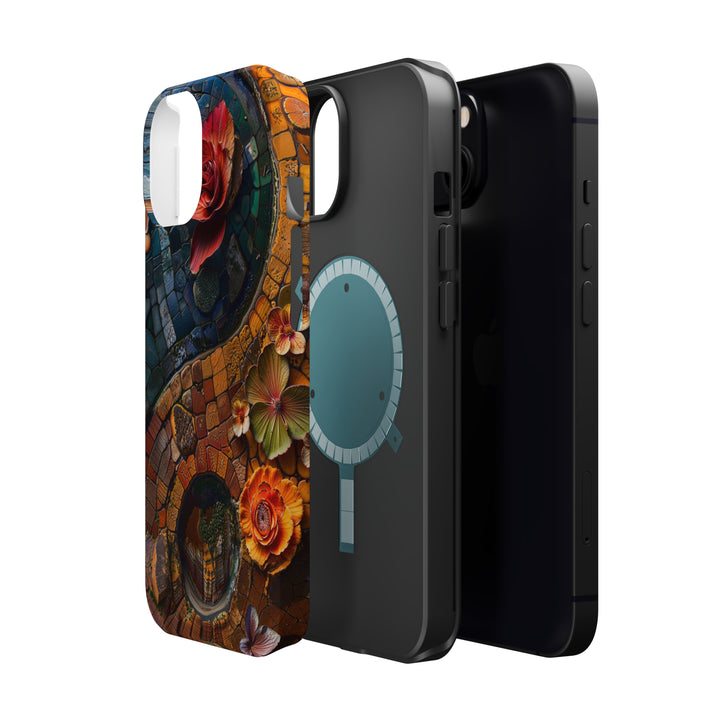 Spiraling Floral Mosaic - MagSafe Tough Case