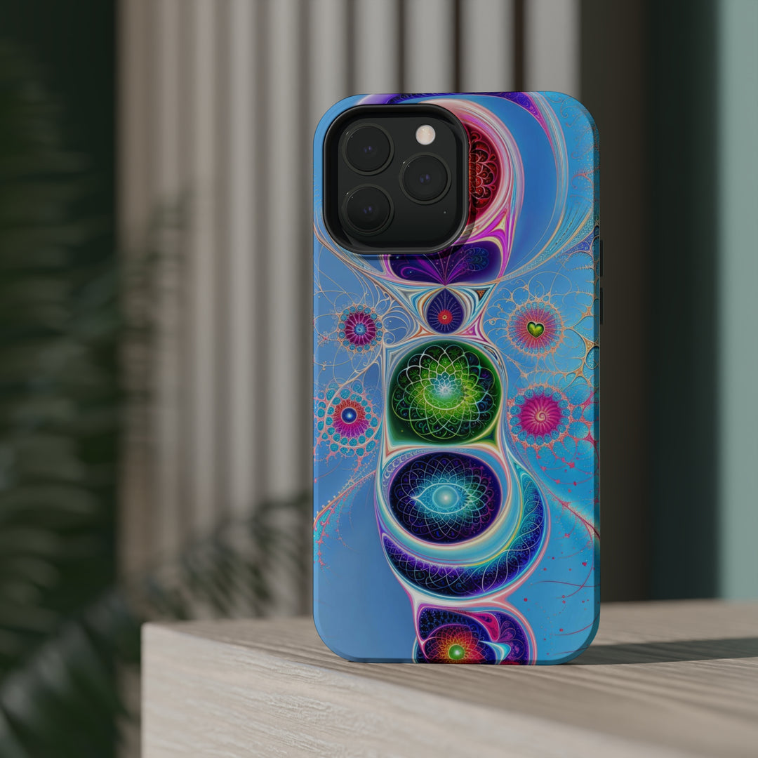 Vibrant Fractal Blossoms - MagSafe Tough Case