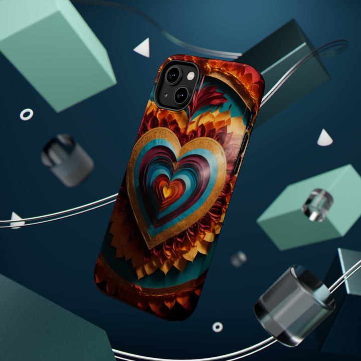 Vibrant Layered Heart - MagSafe Tough Case