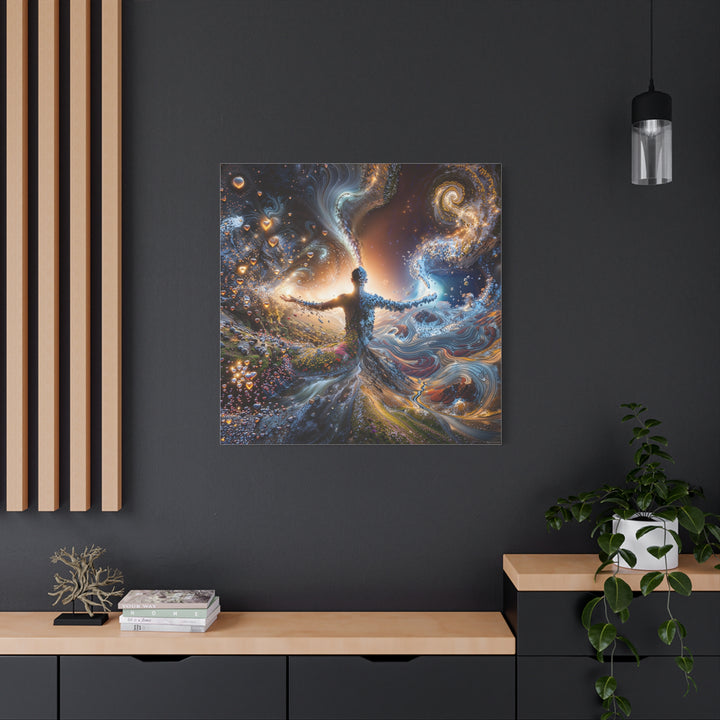 Cosmic Nature Embrace - Matte Canvas Print 1.25"