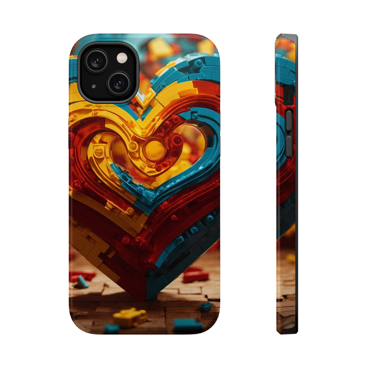 Colorful Heart Construction - MagSafe Tough Case