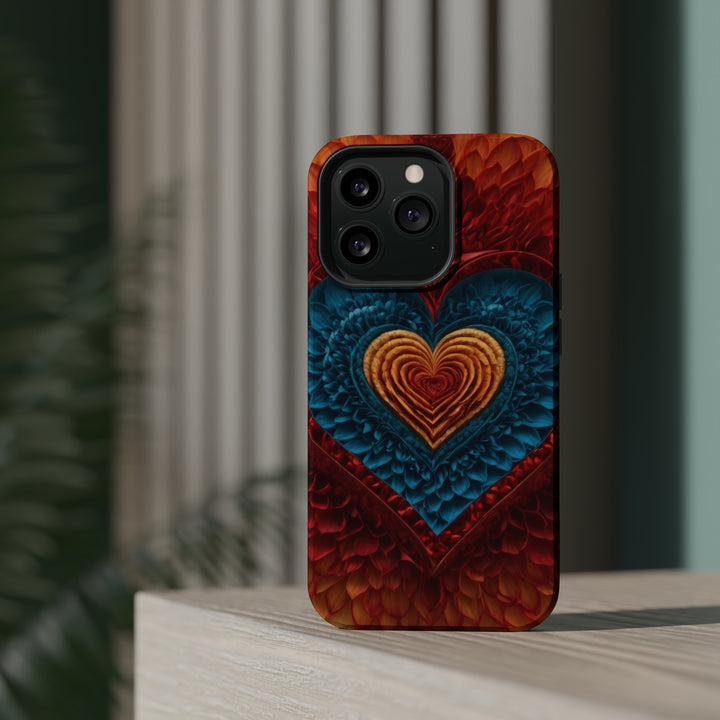 Vibrant Heart Layers - MagSafe Tough Case