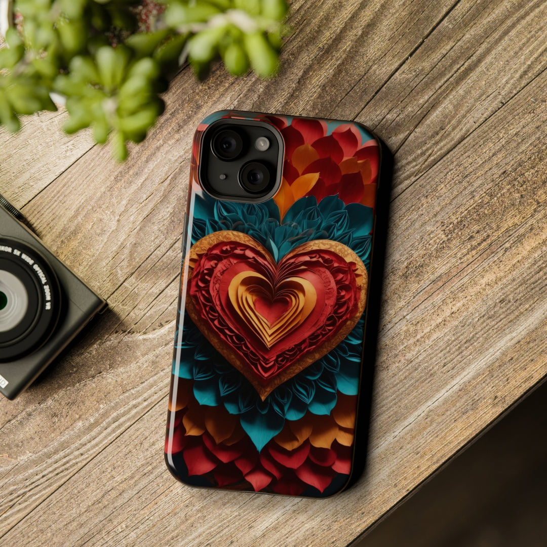 Vibrant Heart Bloom - MagSafe Tough Case