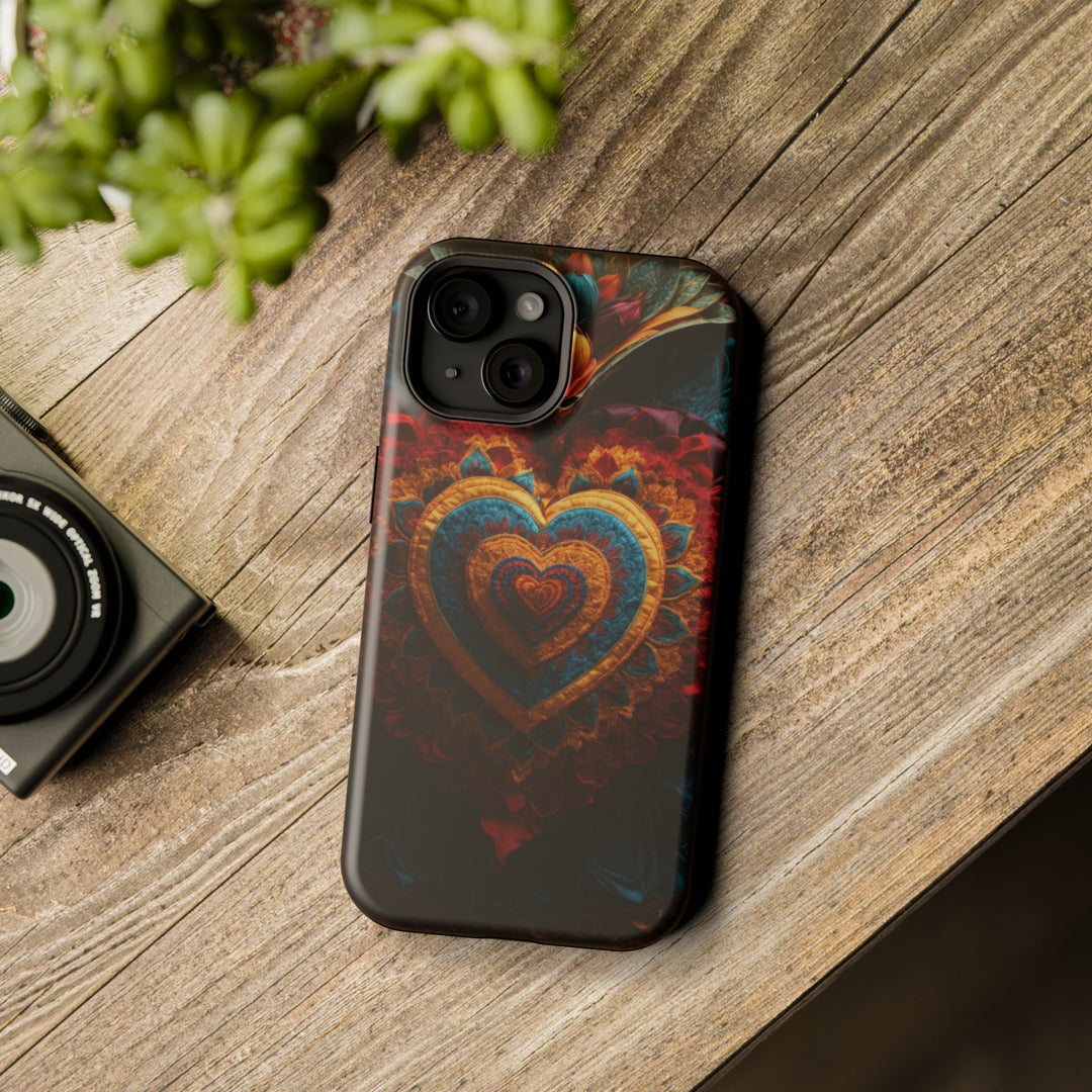 Floral Heart Tapestry - MagSafe Tough Case