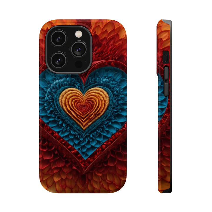 Vibrant Heart Layers - MagSafe Tough Case