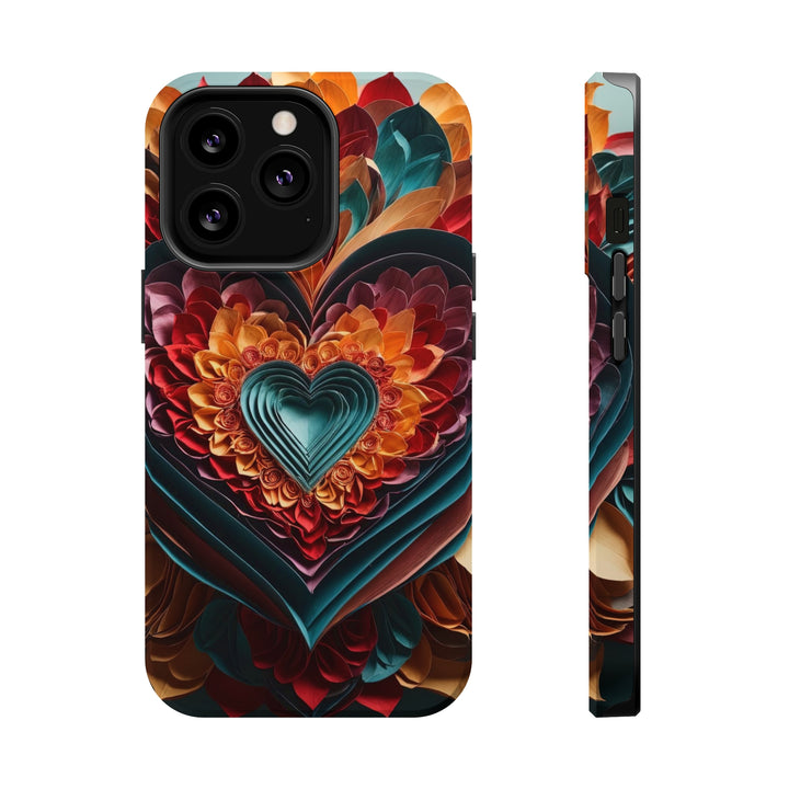 Multilayered Floral Heart - MagSafe Tough Case