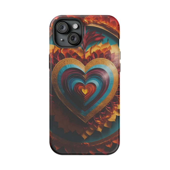 Vibrant Layered Heart - MagSafe Tough Case