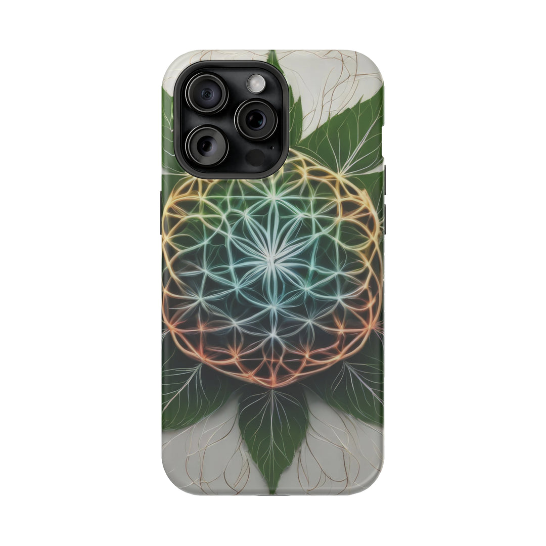 Vibrant Geometric Botanical - MagSafe Tough Case