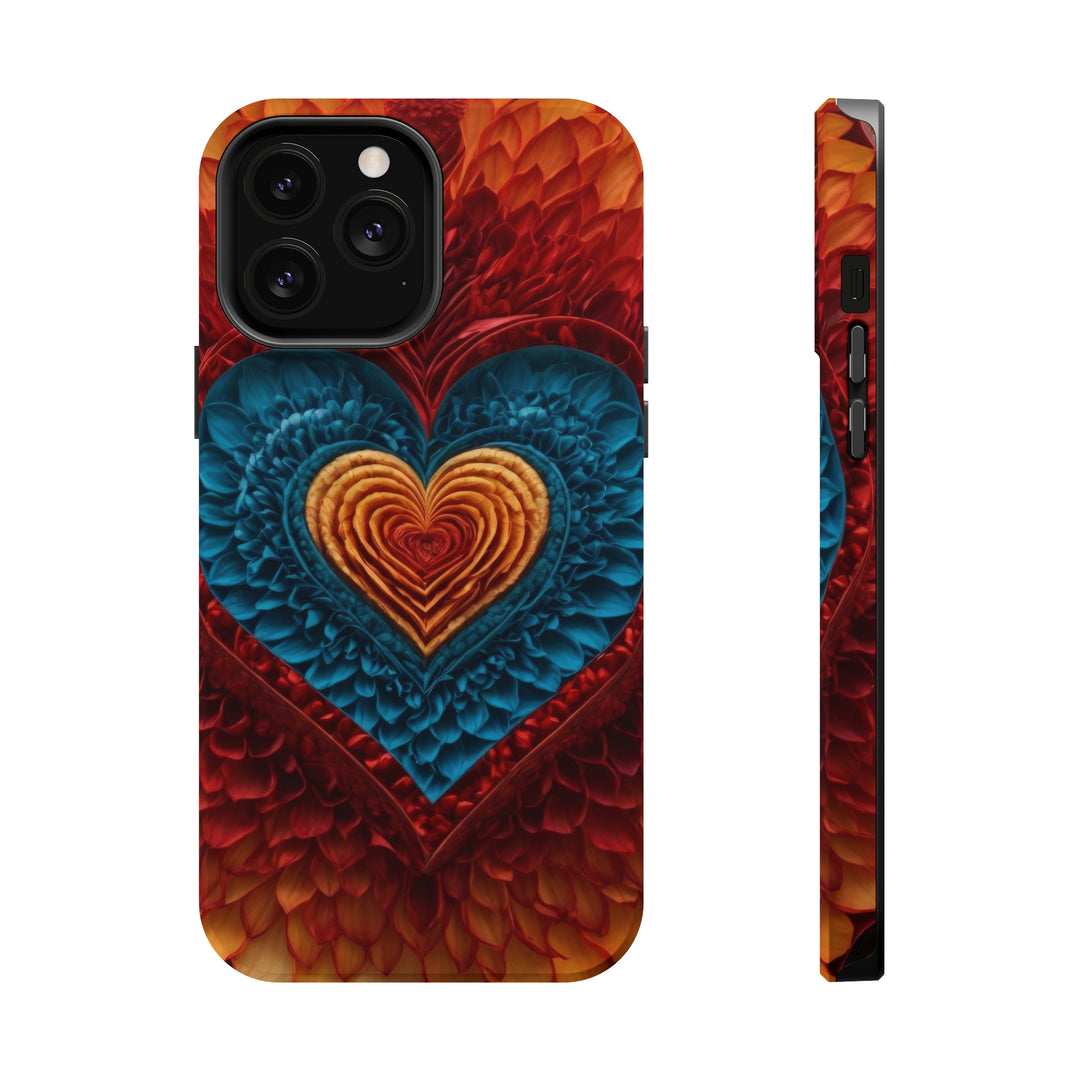 Vibrant Heart Layers - MagSafe Tough Case