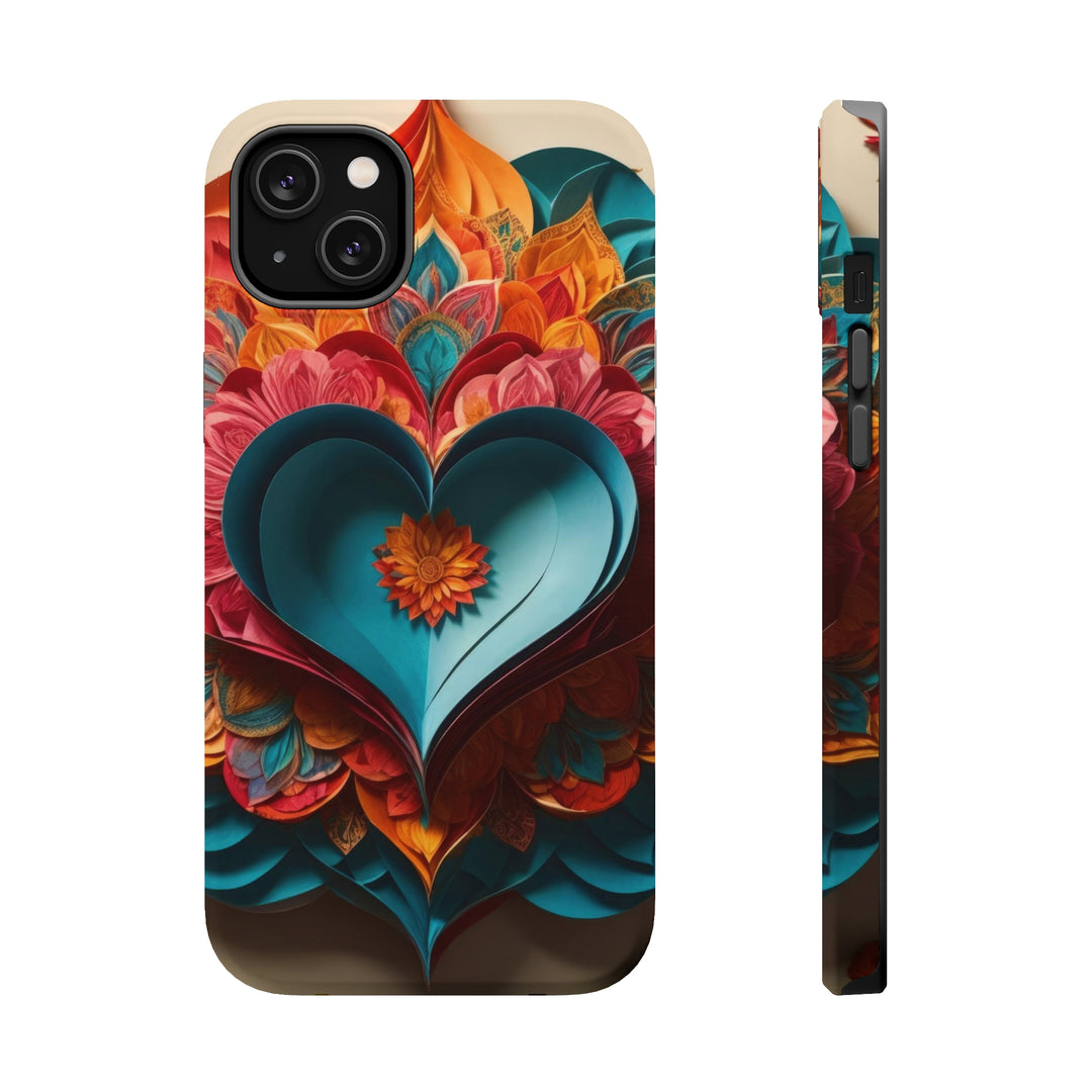 Colorful Heart Blossoms - MagSafe Tough Case