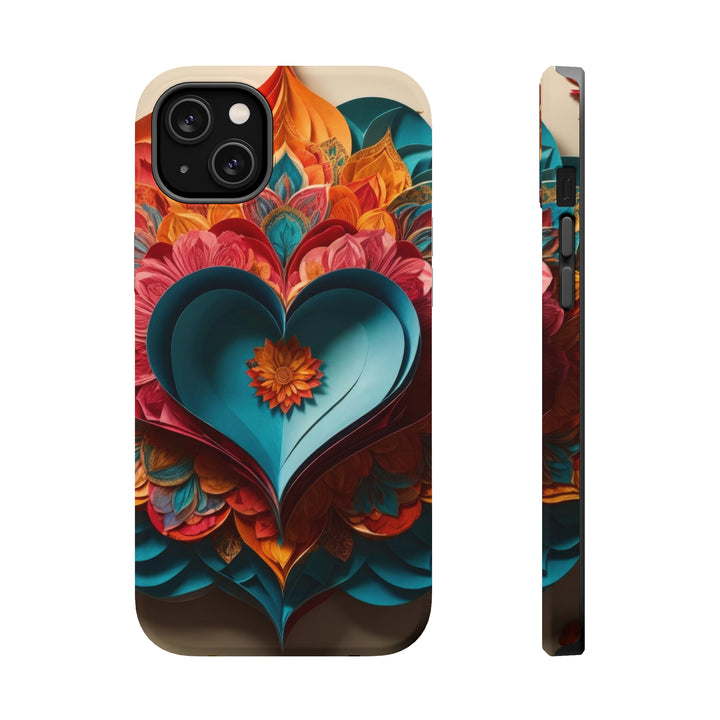 Colorful Heart Blossoms - MagSafe Tough Case