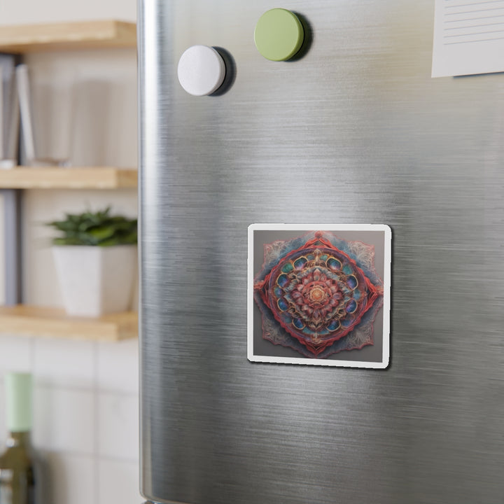 Ethereal Floral Mandala - Die-cut Magnet