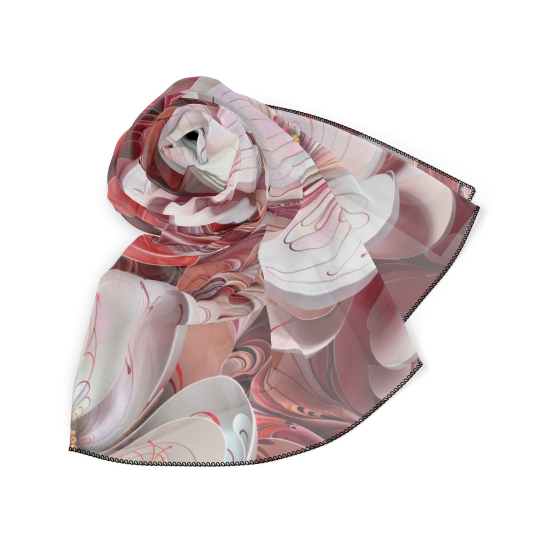 Swirling Floral Abundance - Poly Scarf