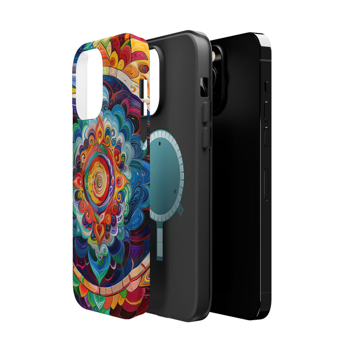 Vibrant Cosmic Mandala - MagSafe Tough Case