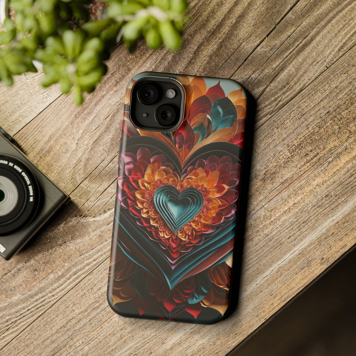 Multilayered Floral Heart - MagSafe Tough Case