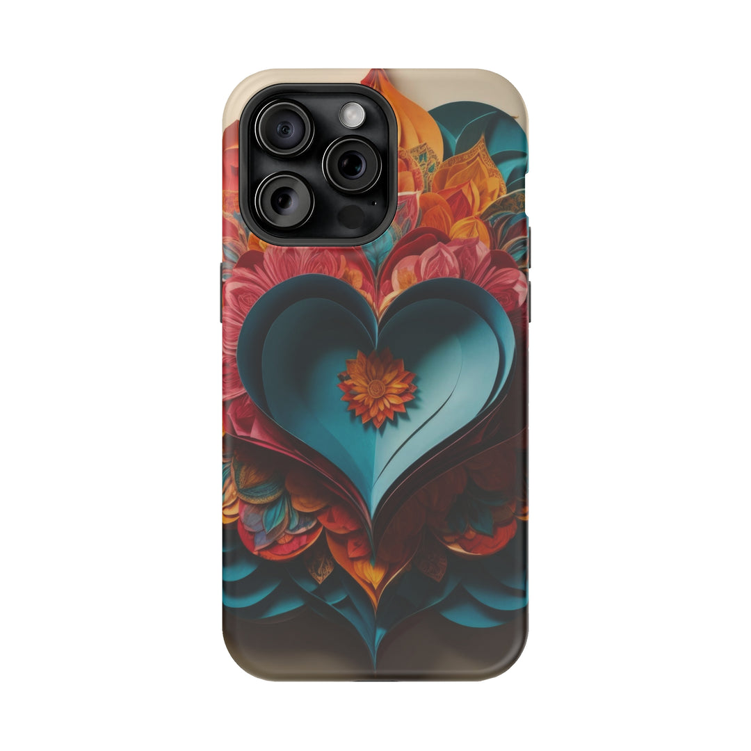 Colorful Heart Blossoms - MagSafe Tough Case