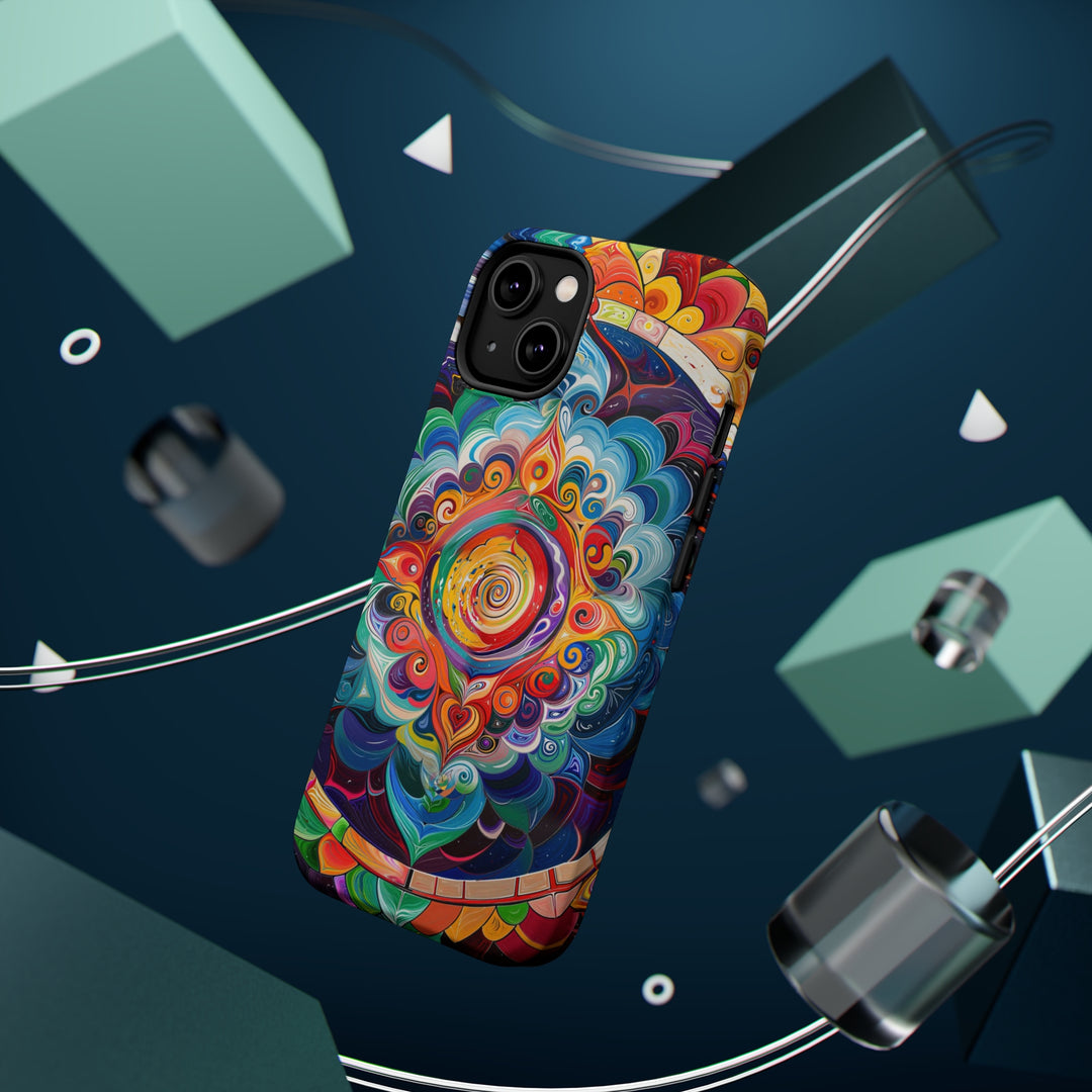 Vibrant Cosmic Mandala - MagSafe Tough Case