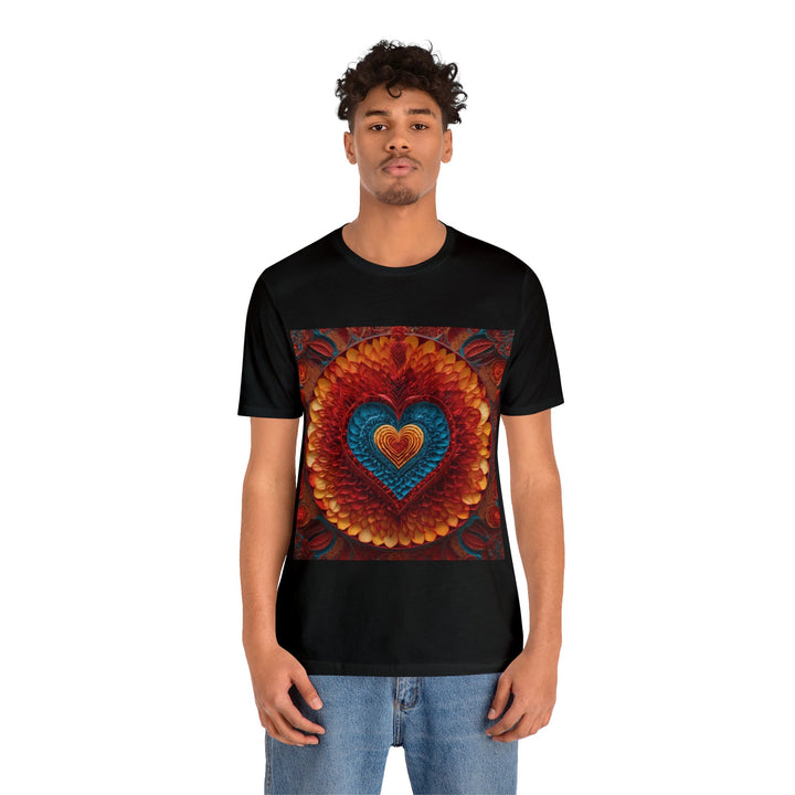 Vibrant Heart Layers - Unisex Jersey Short Sleeve Tee